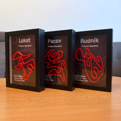 Set třech motokrosových tratí